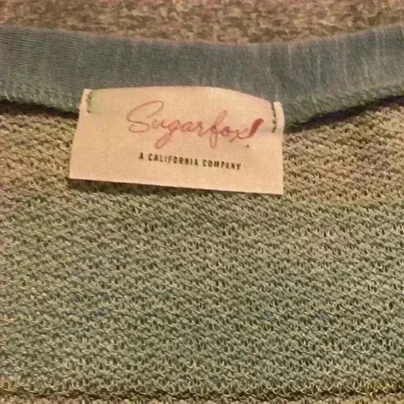 Sugarfox Boho Babydoll Top Size Medium - Picture 5 of 6